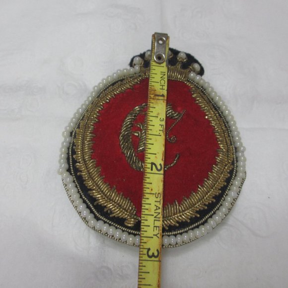 Letters Family Name Jacket Robe Coat Monogram Initial Royal Cipher Royal Patch a - Picture 3 of 4